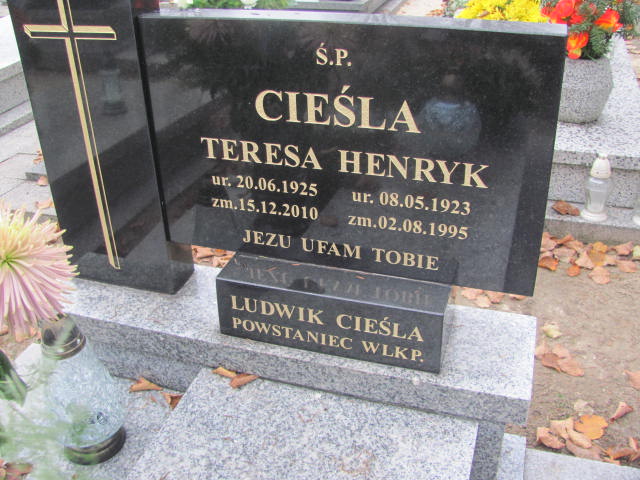 Teresa Cieśla 1925 Krotoszyn - Grobonet - Wyszukiwarka osób pochowanych