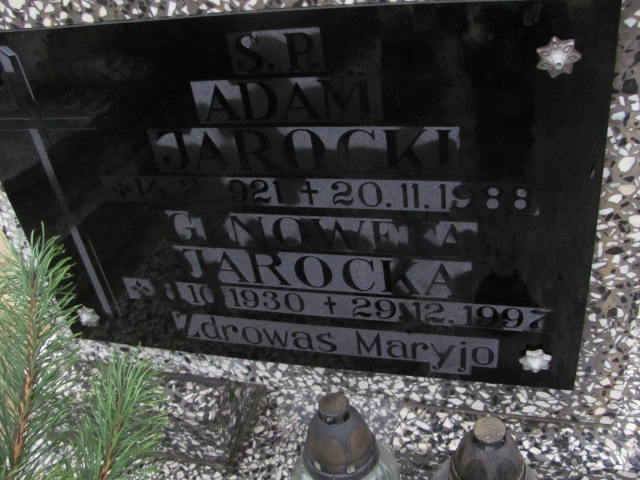 Adam Jarocki 1921 Krotoszyn - Grobonet - Wyszukiwarka osób pochowanych
