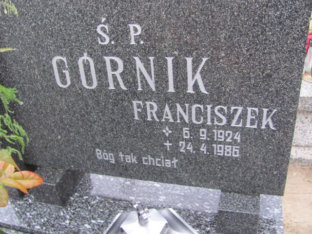Franciszek Górnik 1924 Krotoszyn - Grobonet - Wyszukiwarka osób pochowanych
