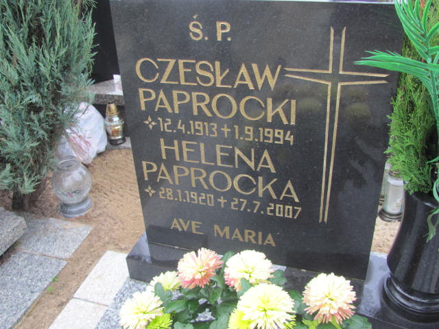 Helena Paprocka 1920 Krotoszyn - Grobonet - Wyszukiwarka osób pochowanych