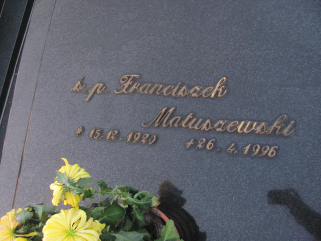 Franciszek Matuszewski 1920 Krotoszyn - Grobonet - Wyszukiwarka osób pochowanych