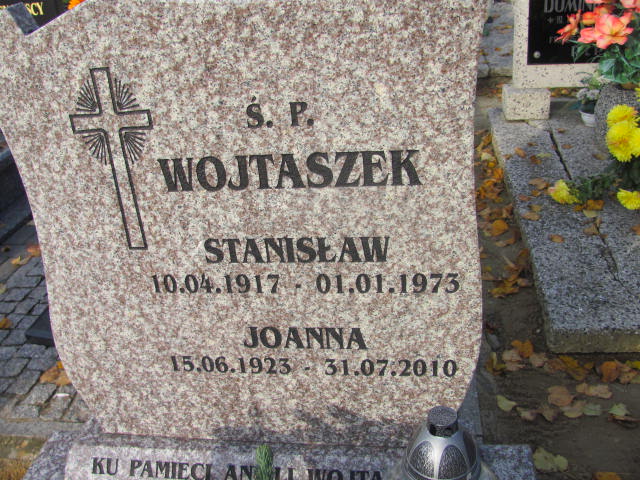 Joanna Wojtaszek 1923 Krotoszyn - Grobonet - Wyszukiwarka osób pochowanych