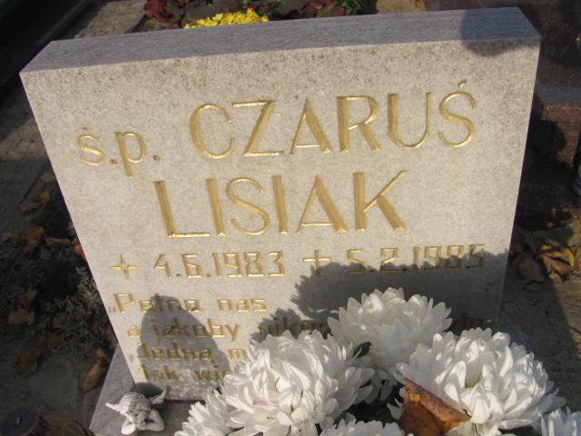 Cezary Lisiak 1983 Krotoszyn - Grobonet - Wyszukiwarka osób pochowanych
