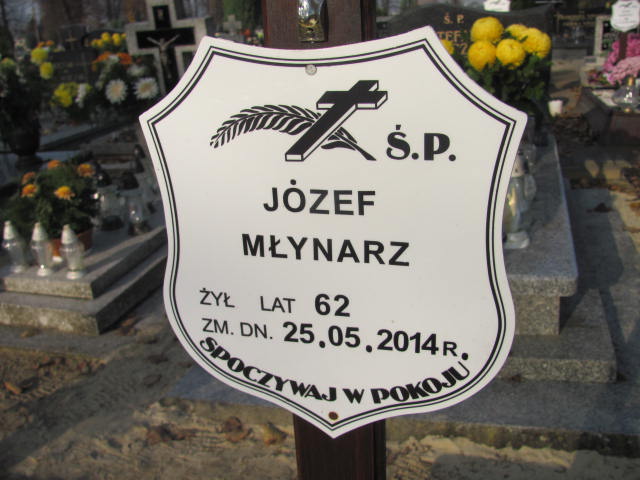 Józef Młynarz 1952 Krotoszyn - Grobonet - Wyszukiwarka osób pochowanych