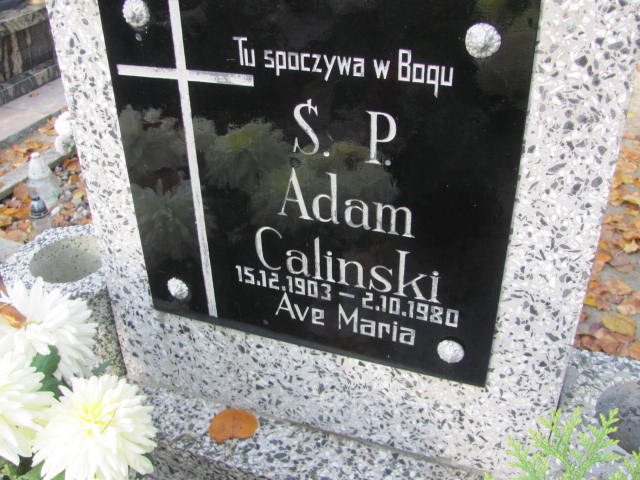 Adam Caliński 1903 Krotoszyn - Grobonet - Wyszukiwarka osób pochowanych
