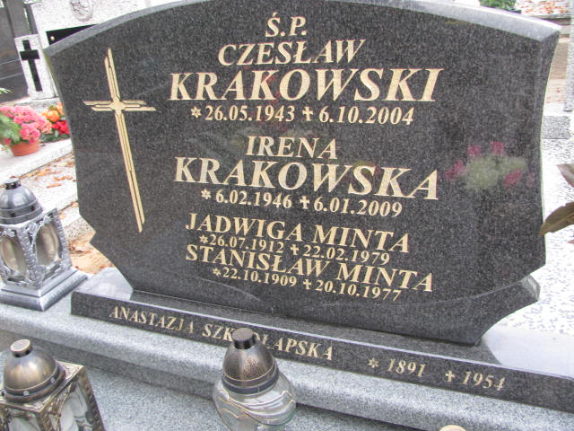 Irena Krakowska 1946 Krotoszyn - Grobonet - Wyszukiwarka osób pochowanych