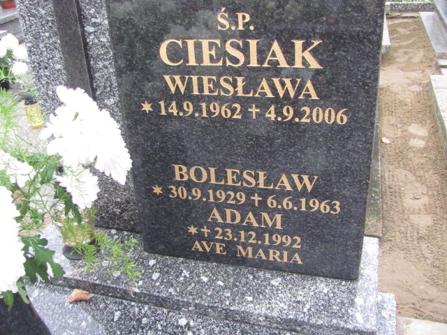 Adam Ciesiak 1992 Krotoszyn - Grobonet - Wyszukiwarka osób pochowanych