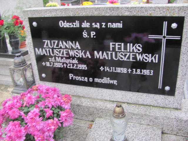 Zuzanna Matuszewska 1905 Krotoszyn - Grobonet - Wyszukiwarka osób pochowanych