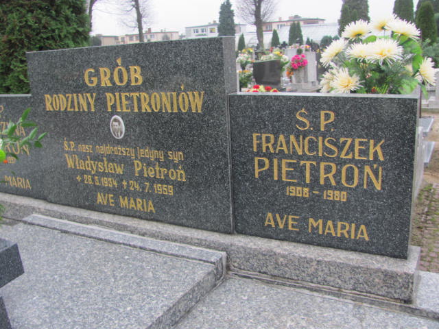 Franciszek Pietroń 1908 Krotoszyn - Grobonet - Wyszukiwarka osób pochowanych