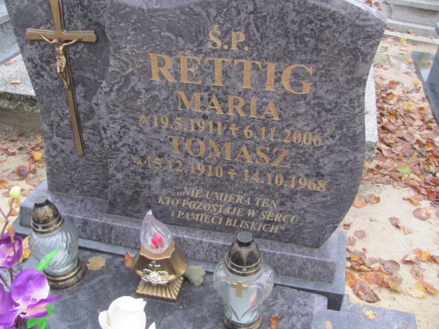 Tomasz Rettig 1910 Krotoszyn - Grobonet - Wyszukiwarka osób pochowanych