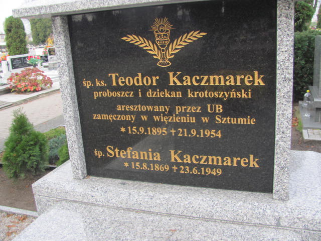 Teodor ks. Kaczmarek 1895 Krotoszyn - Grobonet - Wyszukiwarka osób pochowanych