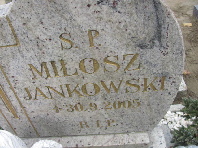 Miłosz Jankowski 2005 Krotoszyn - Grobonet - Wyszukiwarka osób pochowanych