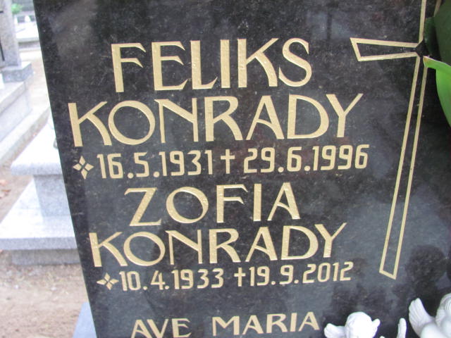 Feliks Konrady 1931 Krotoszyn - Grobonet - Wyszukiwarka osób pochowanych