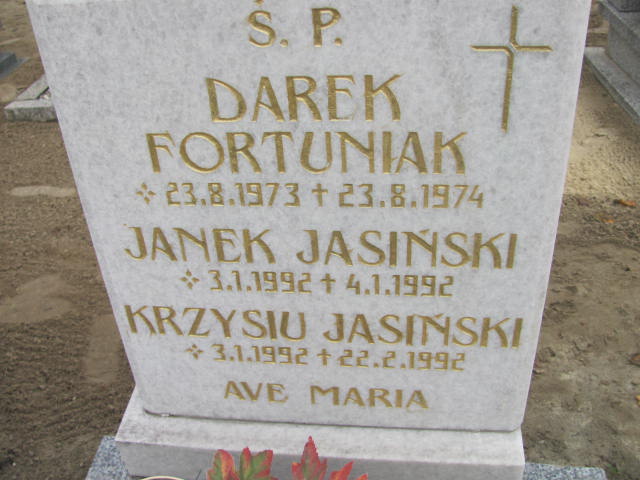 Jan Jasiński 1992 Krotoszyn - Grobonet - Wyszukiwarka osób pochowanych