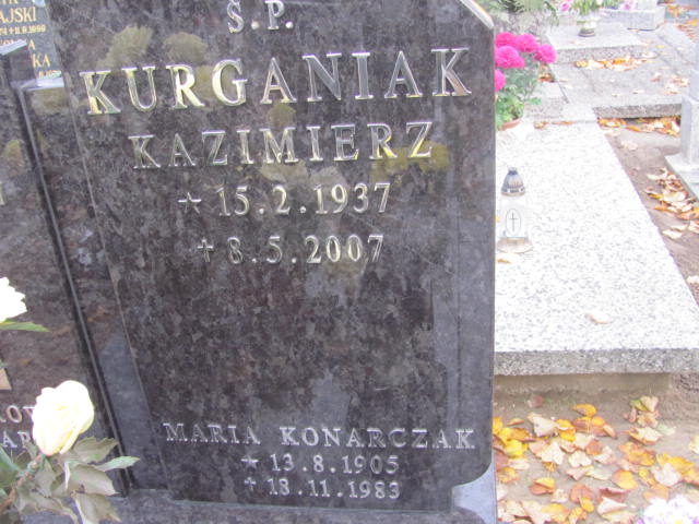 Kazimierz Kurganiak 1957 Krotoszyn - Grobonet - Wyszukiwarka osób pochowanych