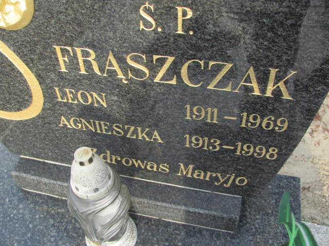 Agnieszka Frąszczak 1913 Krotoszyn - Grobonet - Wyszukiwarka osób pochowanych