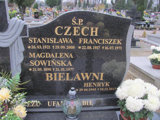 Stanisława Czech 1921 Krotoszyn - Grobonet - Wyszukiwarka osób pochowanych