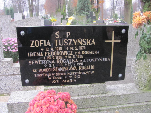 Seweryna Rogalka 1908 Krotoszyn - Grobonet - Wyszukiwarka osób pochowanych