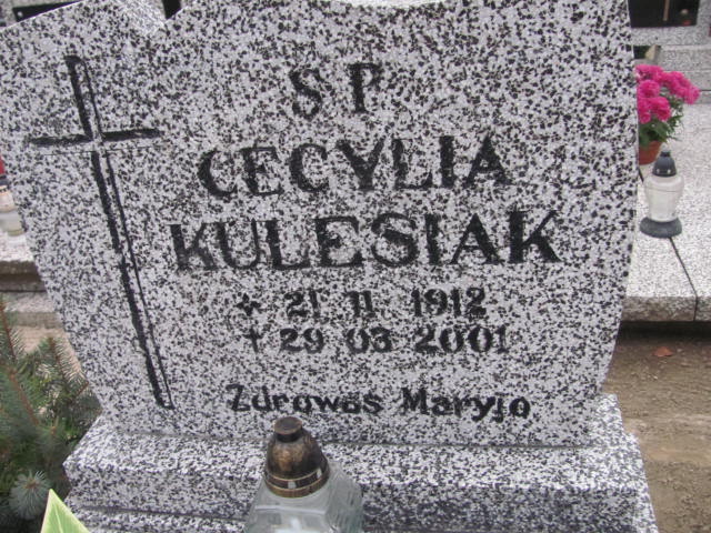 Cecylia Kulesiak 1912 Krotoszyn - Grobonet - Wyszukiwarka osób pochowanych