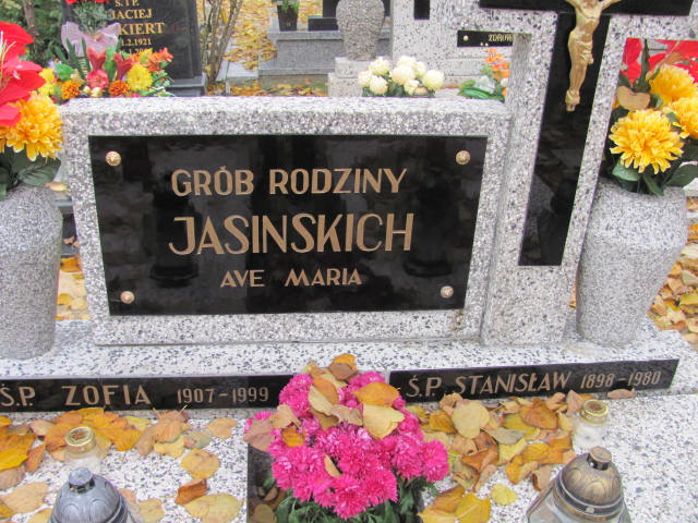 Stanisław Jasiński 1898 Krotoszyn - Grobonet - Wyszukiwarka osób pochowanych