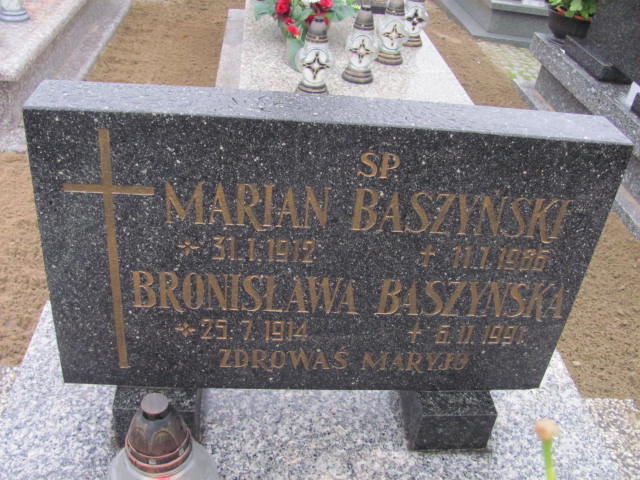 Marian Baszyński 1912 Krotoszyn - Grobonet - Wyszukiwarka osób pochowanych