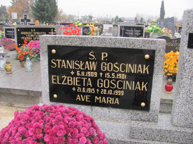 Stanisław Gościniak 1909 Krotoszyn - Grobonet - Wyszukiwarka osób pochowanych