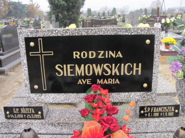 Franciszek Siemowski 1908 Krotoszyn - Grobonet - Wyszukiwarka osób pochowanych