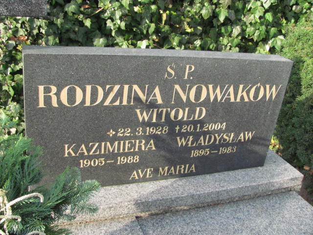 Kazimiera Nowak 1905 Krotoszyn - Grobonet - Wyszukiwarka osób pochowanych