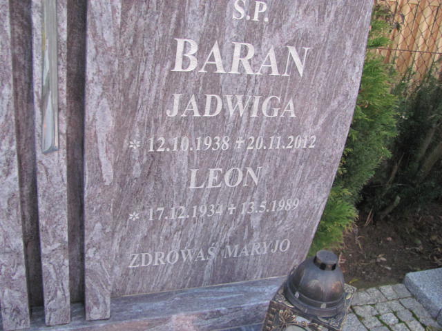 Leon Baran 1934 Krotoszyn - Grobonet - Wyszukiwarka osób pochowanych